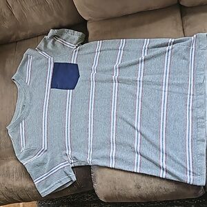 XL Cat & Jack Striped Pocket Square T-Shirt